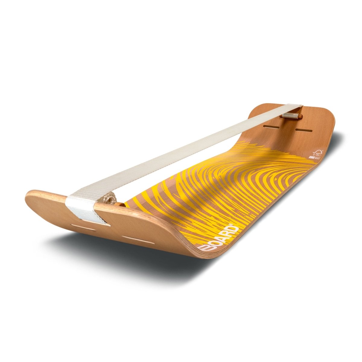 Set de planche slackline Gibbon Giboard - Bonzo Classic Jaune TU 20415 pas cher Set de planche slackline Gibbon Giboard - Bonzo Classic Jaune TU 20415 pas cher