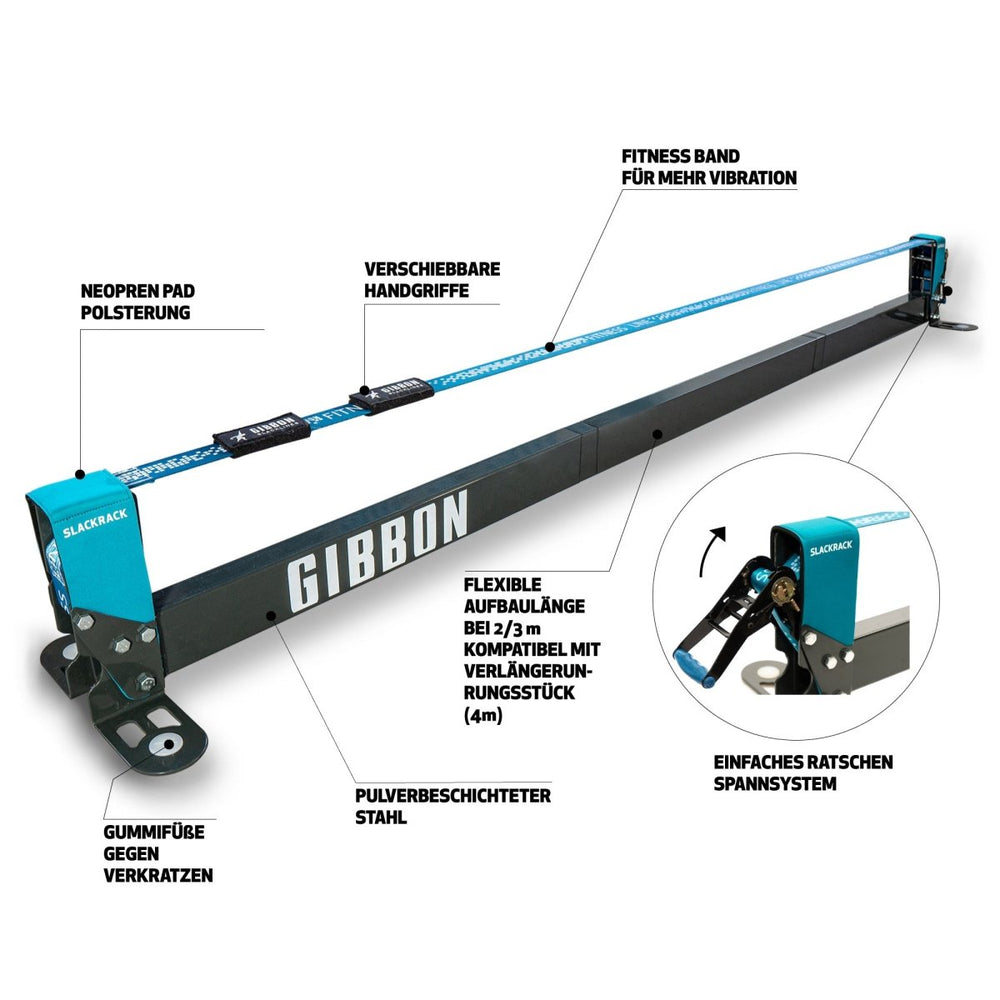 SLACKRACK フィットネス | 屋内スラックライン | GIBBON スラック