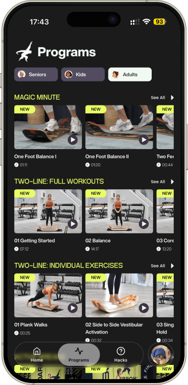 GIBBON Balance App の画面
